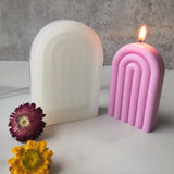 HULIANFU U Shape Scented Candle Mold Food Grade Silicone Mold DIY 3D Aromatherapy Candle Mould  Candle Making Supplies Home Wedding Decor