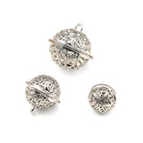HULIANFU 2023 5Pcs Hollow Metal Jingle Bells Christmas Tree Decoration Family Craft Ornaments DIY Handmade Earrings Accessories Material