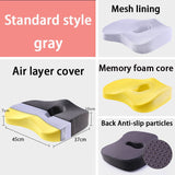 HULIANFU Memory Foam Seat Cushion Orthopedic Pillow Office Chair Cushion Lumbar Cushions Car Seat Butt Hemorrhoid Coccyx Vertebra Sets