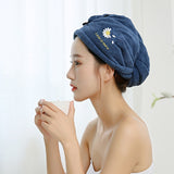 HULIANFU Women Microfiber Towel Hair Towel Bath Towels for Adults Home Terry Towels Bathroom Serviette De Douche Turban for Drying Hair