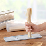 HULIANFU Large Capacity Noodle Storage Box Spaghetti Container With Lid PP Kitchen Food Storage Jar Fresh-keeping Case Kitchen organizer