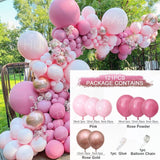 HULIANFU Rose Apricot Balloon Garland Arch Kit Wedding Birthday Party Decoration Kids Confetti Latex Balloons Baby Shower Decor Baloon