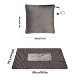 HULIANFU Winter Electric Blanket Thicker Body Warmer 150x105cm USB Electric Heating Shawl Washable Thermostat Electric Heating Blanket