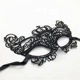 HULIANFU Mystery Crown Stereotype Lace Mask Hollow Eye Mask Crown Halloween Christmas Masquerade Party Supplies