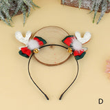 HULIANFU 2023 Christmas Headbands Santa Tree Elk Antlers Headband Kids Adult Headwear Reindeer Ornaments Christmas Decor Party Cosplay Gifts