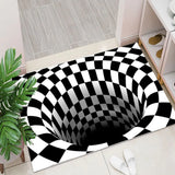 HULIANFU Olanly Halloween Scary Party Living Room Carpet Doormat 3D Non-Slip Absorbent Floor Mat Bedroom Decorative Rug