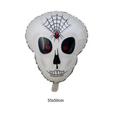 HULIANFU Large 86x165cm Skeleton Man Balloons Halloween Decorations Globos Scary Halloween Skull Ballons Halloween Party Home Decorations
