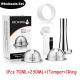 HULIANFU Wholesale Set Stainless Steel Reusable Capsule Compatible with Nespresso Vertuo Vertuoline Coffee Filter