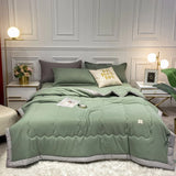 HULIANFU NEW Blanket Soft Premium Cotton Quilt Blanket Queen King Size Air Conditioning Quilt