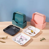 HULIANFU Snack Platter Snack Dish Small Bone Dish Spit Bone Dish Melamine Plate Small Plate Household Bone Bone Small Dish Cake Plate