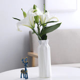 HULIANFU Nordic Style Flower Vase Living Room Decoration Ornaments Modern Origami Plastic Vases Pot for Flower Arrangements Home Decor