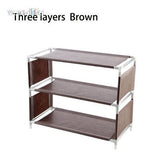 HULIANFU vanzlife Multi-functional multi-storey shoe rack organizer Household cloth storage rack Simple dormitory provincial space rack