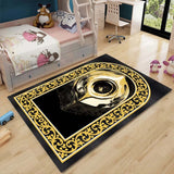 HULIANFU Muslim Prayer Non-slip Carpet Room Mat Square Removable Kitchen Bathroom Floor Waterproof Carpet Mat Bedroom Furry Carpet Tapis
