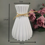 HULIANFU Plastic Vases Flower Pot Home Anti-ceramic Storage Bottle Wedding Decorations Rattan-like Unbreakable Creative Simplicity