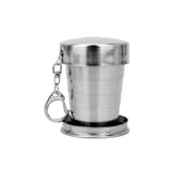 HULIANFU Portable Stainless Steel  Coffee Mug Foldable Cup 75ml/150ml/250ml Outdoor Travel Collapsible Telescopic  Hiking Camping Water