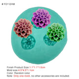 HULIANFU New Mini Flowers Series Silicone Mold DIY Handmade Fondant Cake Baking Chocolate Sugar Cake Tool Resin Polymer Clay Making Mould