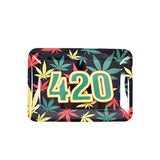 HULIANFU Tobacco Rolling Tray 18*12.5CM Herb Tobacco Tinplate Plate Smoking Accessories Cigarette Rolling Tray For Grinder