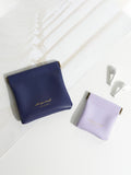 HULIANFU Lady Cosmetic Bag Small Portable Airpods Protective Sleeve Mini Bag Earphone Sundries Lipstick Storage Bag PU Leather Small Bag
