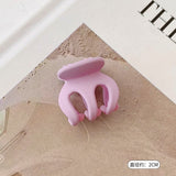 HULIANFU Sweet Solid Color Hair Clip for Women Girls Hair Claw Chic Barrettes Claw Crab Hairpins Styling Fashion Spring Hair Accessories
