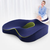 HULIANFU Memory Foam Seat Cushion Orthopedic Pillow Coccyx Office Chair Cushion Car Seat Pillow Wheelchair Massage Vertebrae Seat Pad