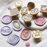HULIANFU Sealing Wax Seal stamp Classic Diy Retro Metal Card making Wax seal Stamp Handcrafts Wedding Invitations Tools