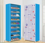 HULIANFU Shoe Rack Multi-layer Household Dust-proof Shoe Cabinet Assembly Economical Shoe Rack Dormitory Door Storage Cabinet