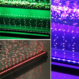 HULIANFU LED Air Bubble Light Aquarium Lamp Underwater Submersible Fish Tank Light Color Changing  Making Oxygen for Fish Tank
