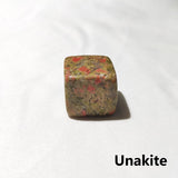 HULIANFU Raw Crystal Natural Stone Ice Tartar Mold Cube Reiki Healing Quartz Home Decoration Collection Gift Whiskey Crushed Chakra Jade