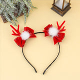 HULIANFU 2023 Christmas Headbands Santa Tree Elk Antlers Headband Kids Adult Headwear Reindeer Ornaments Christmas Decor Party Cosplay Gifts