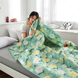 HULIANFU PEIDUO Anti-Mite Summer Cool Quilt Cartoon Thin Quilt Washable Lightweight Duvet Insert 100% Goose Down Filling Double Student