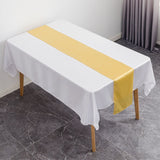 HULIANFU Table Runner Satin Shiny Colour Wedding Decoration Hotel Birthday Party Show Banquet Table Runner