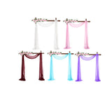 HULIANFU Wedding Arch Chiffon Drapes Photography Background Decorations Wedding Home Garden Party Decor Pendant Wall Decoration 70*550Cm