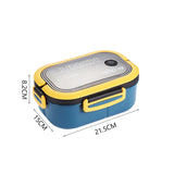 HULIANFU Kawaii Portable Lunch Box For Girls School Kids Plastic Picnic Bento Box Microwave Food Box With Compartments Storage Containers