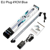 HULIANFU Waterproof LED Aquarium Lights Fish Tank Light Bar Blue/White 19/29/39/49CM Submersible Underwater Clip Lamp Aquatic Decor EU