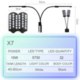 HULIANFU Super Slim LED Aquarium Light Lighting plants Grow Light 5W/10W/15W Aquatic Plant Lighting Waterproof Clip-on Lamp For Fish Tank