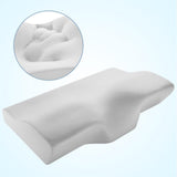 HULIANFU Memory Foam Bedding Pillow Neck protection Slow Rebound Memory Foam Butterfly Shaped Pillow Health Cervical Neck size in 50*30CM