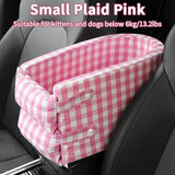 HULIANFU Portable Pet Dog Car Seat Central Control Nonslip Dog Carriers Safe Car Armrest Box Booster Kennel Bed For Small Cat Dog Travel