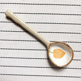 HULIANFU Ins Style Japanese Style Stoneware Small Soup Spoon, Ceramic Spoon, Long Handle Spoon, Household Cute Creative Rice Spoon