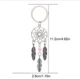 HULIANFU New Indian Style Dreamcatcher Moon Handmade Wind Chimes Wall Ornament Girls Room Decoration Feather Dream Catcher