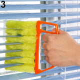 HULIANFU Microfibre Venetian Blind Cleaner Window Conditioner Duster Shutter Clean Brush washable venetian blind blade cleaning cloth