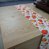 HULIANFU Thanksgiving Table Runner Pumpkin Maple Leaves Halloween Kitchen Dining Table Decoration Christmas For Outdoor Home Party Decor