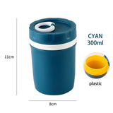 HULIANFU Thermal Lunch Box Food Container With Spoon PP Material Vacuum Cup Soup Cup Portable Insulated Breakfast Tableware
