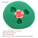 HULIANFU New Mini Flowers Series Silicone Mold DIY Handmade Fondant Cake Baking Chocolate Sugar Cake Tool Resin Polymer Clay Making Mould