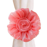 HULIANFU Modern Room Buckle Holder Magnetic Curtain Tieback Flower Strap Window Flower Curtain Tieback Clip-on Rose Tie Holder Decor
