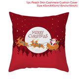 HULIANFU Santa pillowcase Happy New Year 2023 Xmas Gifts  Christmas Decor For Home Merry Christmas Ornament Navidad Natal Xmas Gifts