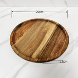 HULIANFU Japanese style Wooden plate Food fruit dessert plates For home sushi cake stand Wooden tray decoration Wood Dish tableware gift