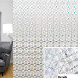 HULIANFU Rainbow Prism Sticker Rainbow Effect Window Film Solar Catcher Sticker Rainbow Prism Window Sticker 3D Rainbow Film Glass Film