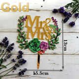 HULIANFU MR&amp;MRS Acrylic Wedding &amp; Engagement Cake Topper Lover Valentine  Day Baking Decoration You&amp;me Anniversary Cake Party Favors