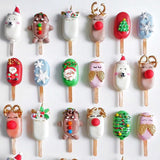HULIANFU Silicone Ice Cream Mold Magnum Silicone Mold DIY Fruit Juice Ice Pop Cube Maker Ice Tray kitchen Baking Accessorie Popsicle Mold