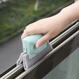 HULIANFU Microfibre Venetian Blind Cleaner Window Conditioner Duster Shutter Clean Brush washable venetian blind blade cleaning cloth
